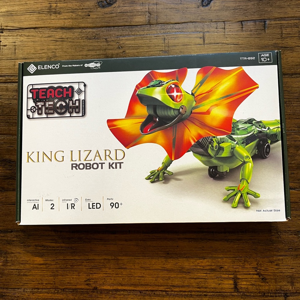 King Lizard Robot Kit, by Elenco Electronics, Age 10+